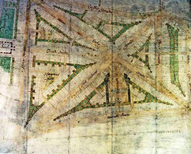 Drawing showing Thomas Neale’s submission to Sir Christopher Wren