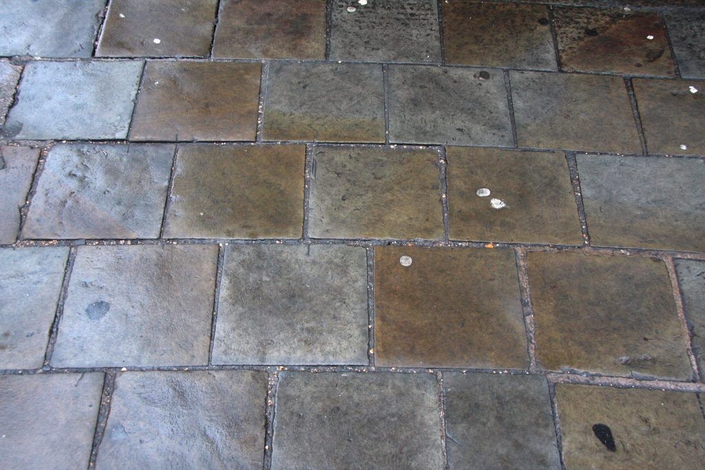 Photograph of limestone square setts