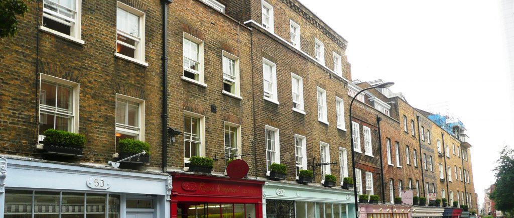 Photograph of window boxes on Monmouth Street