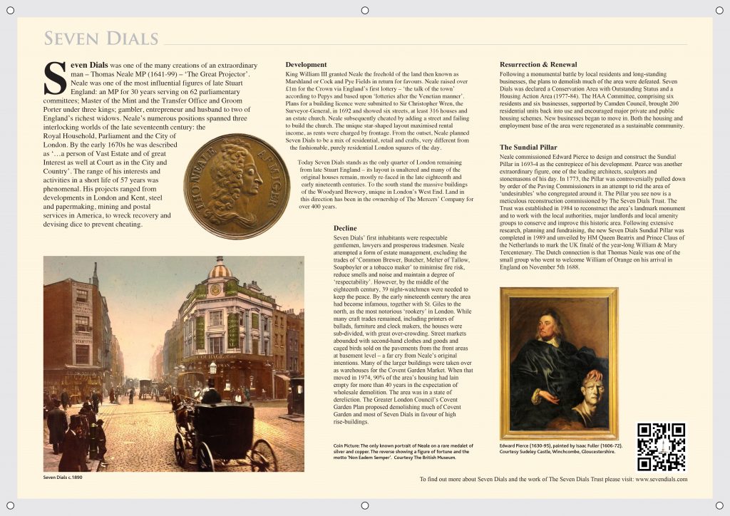 Artwork for Street History Plaque for The Dials